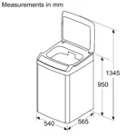 Bosch Series 2 washing machine, top loader 700 rpm - Image 6