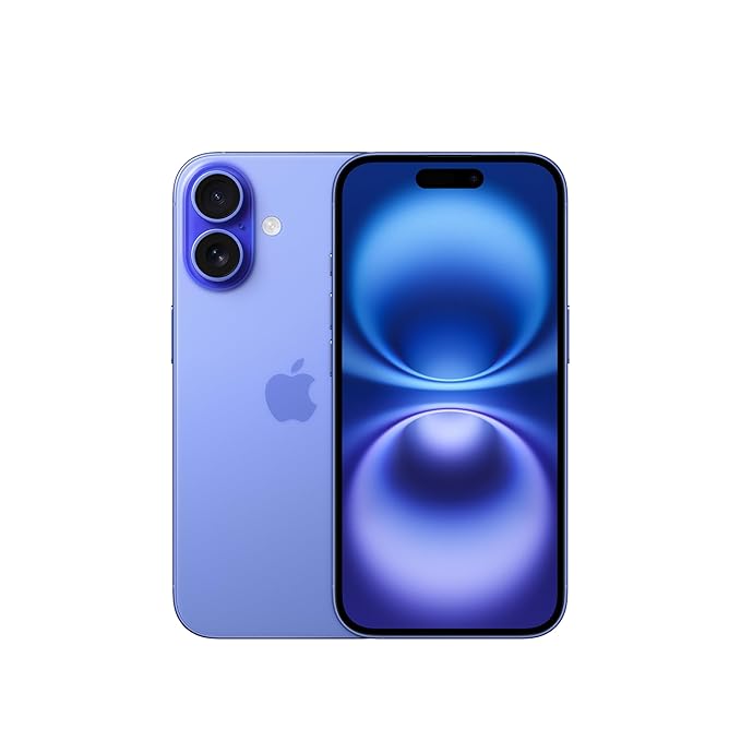712SuRmHG4L._SX679_ iPhone 16 128 GB: 5G Mobile Phone with Camera Control, A18 Chip and a Big Boost in Battery Life. Works with AirPods; Ultramarine - Image 1