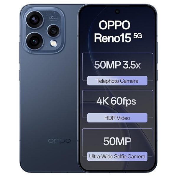 Oppo Reno15 5G (Twilight Blue, 12GB RAM, 512GB Storage)