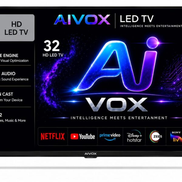 Aivox  (32 inches) D Series Brighter Crystal 4K Dynamic Ultra HD Smart LED