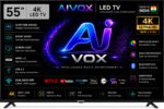Aivox  (55 inches) D Series Brighter Crystal 4K Dynamic Ultra HD Smart LED
