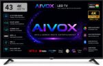 Aivox 108 cm (43 inches) D Series Brighter Crystal 4K Dynamic Ultra HD Smart LED